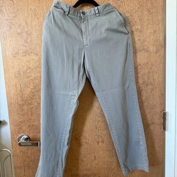 Johnston & Murphy Grey Washed Straight Leg Chino - Picture 3 of 4